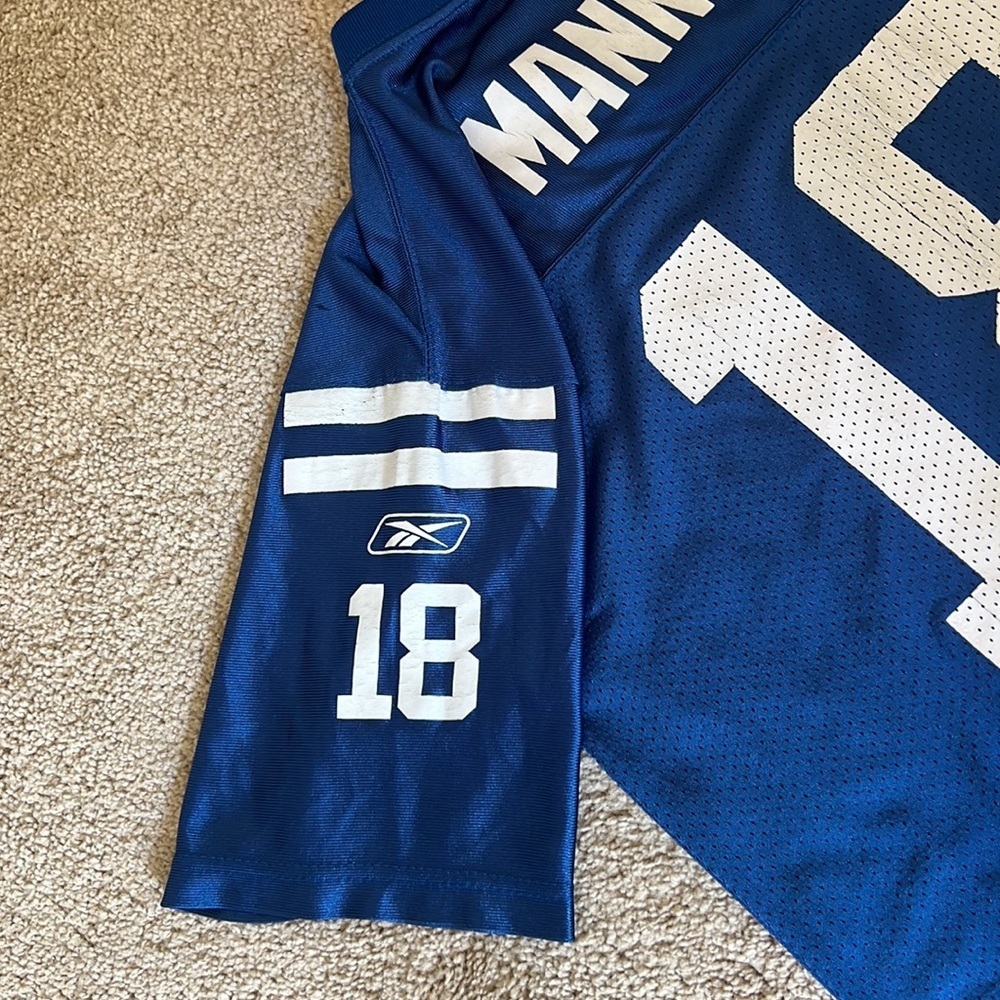 Reebok NFL Colts Manning Jersey (L) Boys - Picture 7 of 8